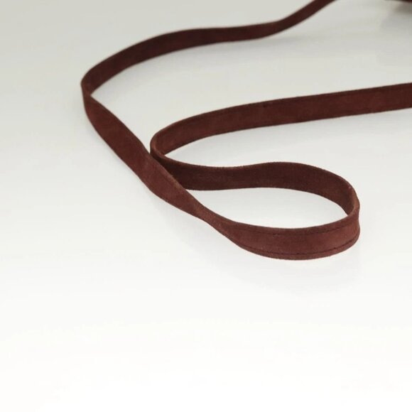 SAINT LAURENT Shoulder Bag Suede Brown Auth BA3599 - Picture 8 of 16